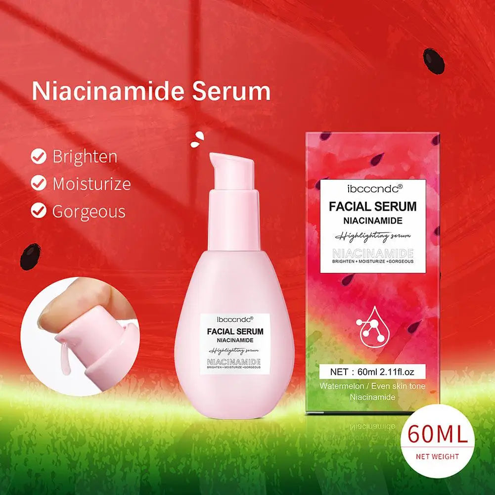 Watermelon Niacinamide Face Serum New Glowing Face Moisturizing Whitening Drops Skin Nourish Brightening Anti-aging Liquid