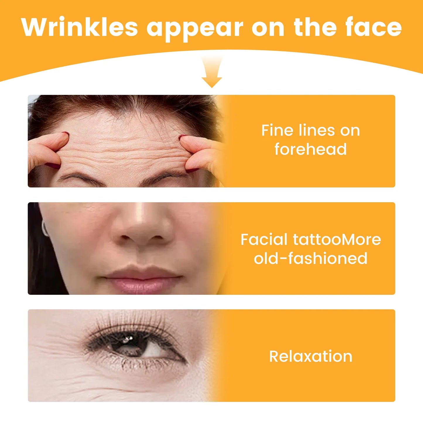 Forehead Nasolabial Eye Gel Patch Anti Wrinkle Forehead Line Removal Anti Sagging Skin Firming Mask Kojic Acid Collagen Patches