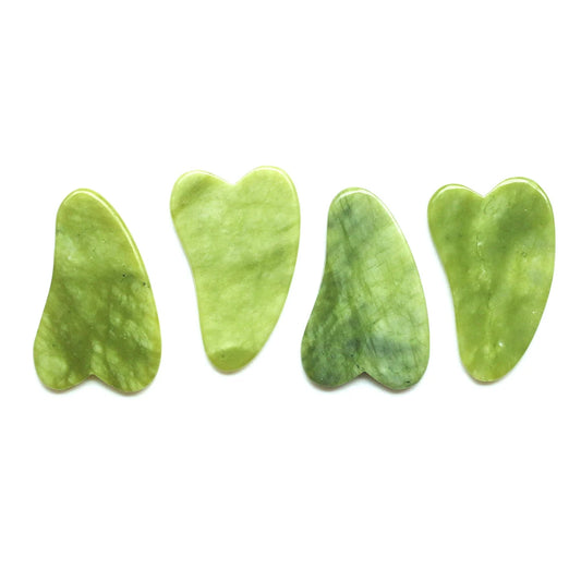 1PC Natural Jade Stone Gua Sha Board Massage Guasha Scraper Plate Face Beauty Health Massager Tools For Face Neck Back Skincare