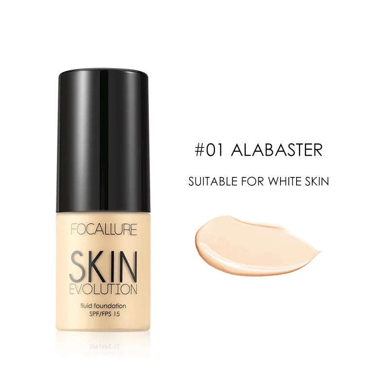 Wholesale FOCALLURE Face Makeup Foundation Makeup Base Liquid Foundation Concealer Whitening Moisturizer Oil-control Cosmetics