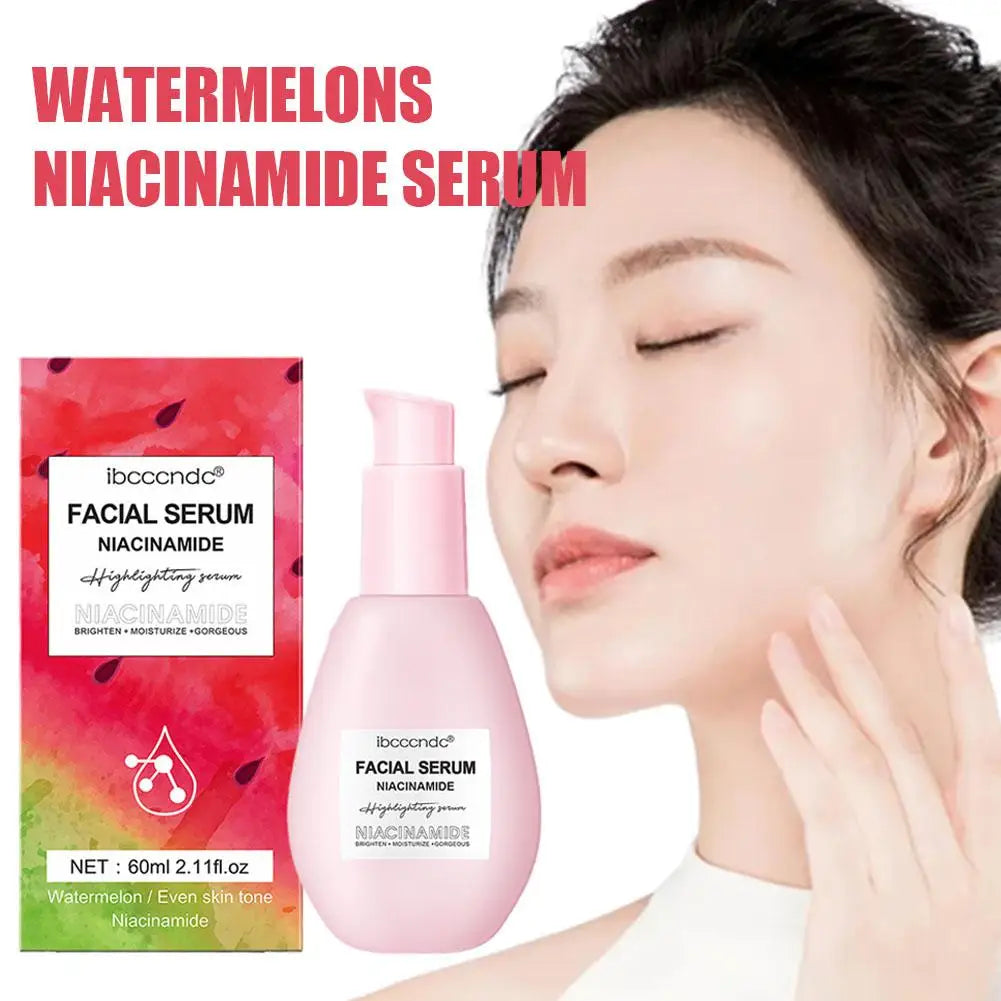 Watermelon Niacinamide Face Serum New Glowing Face Moisturizing Whitening Drops Skin Nourish Brightening Anti-aging Liquid