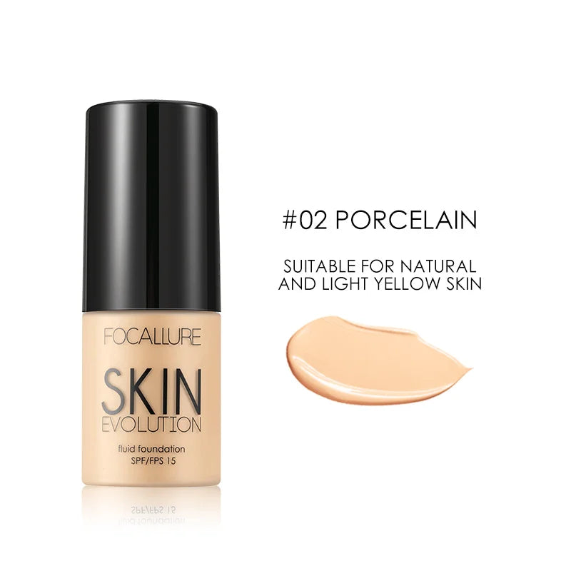 Wholesale FOCALLURE Face Makeup Foundation Makeup Base Liquid Foundation Concealer Whitening Moisturizer Oil-control Cosmetics