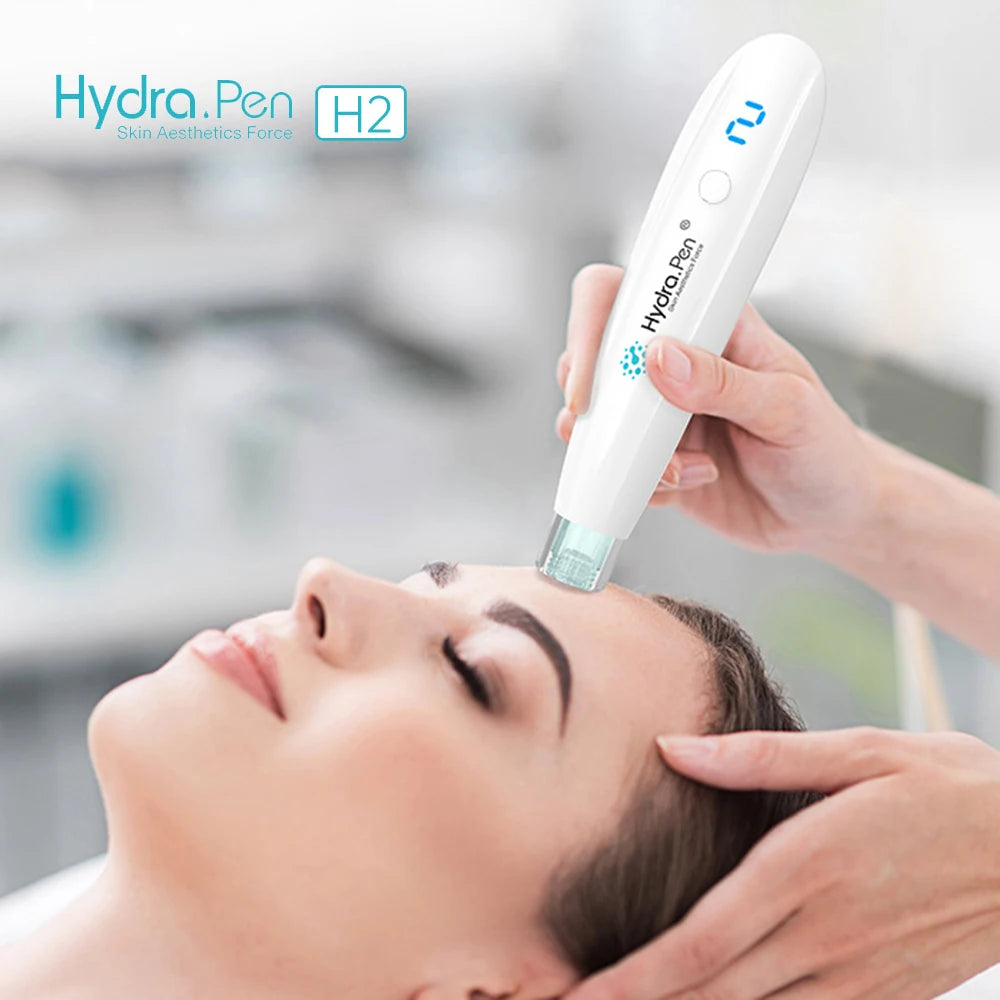 Hydra.pen H2 Wireless Professional Microneedling Pen Automatic Serum Applicator Dr.pen Amazing Skin Care Tool - 12pcs Cartridges